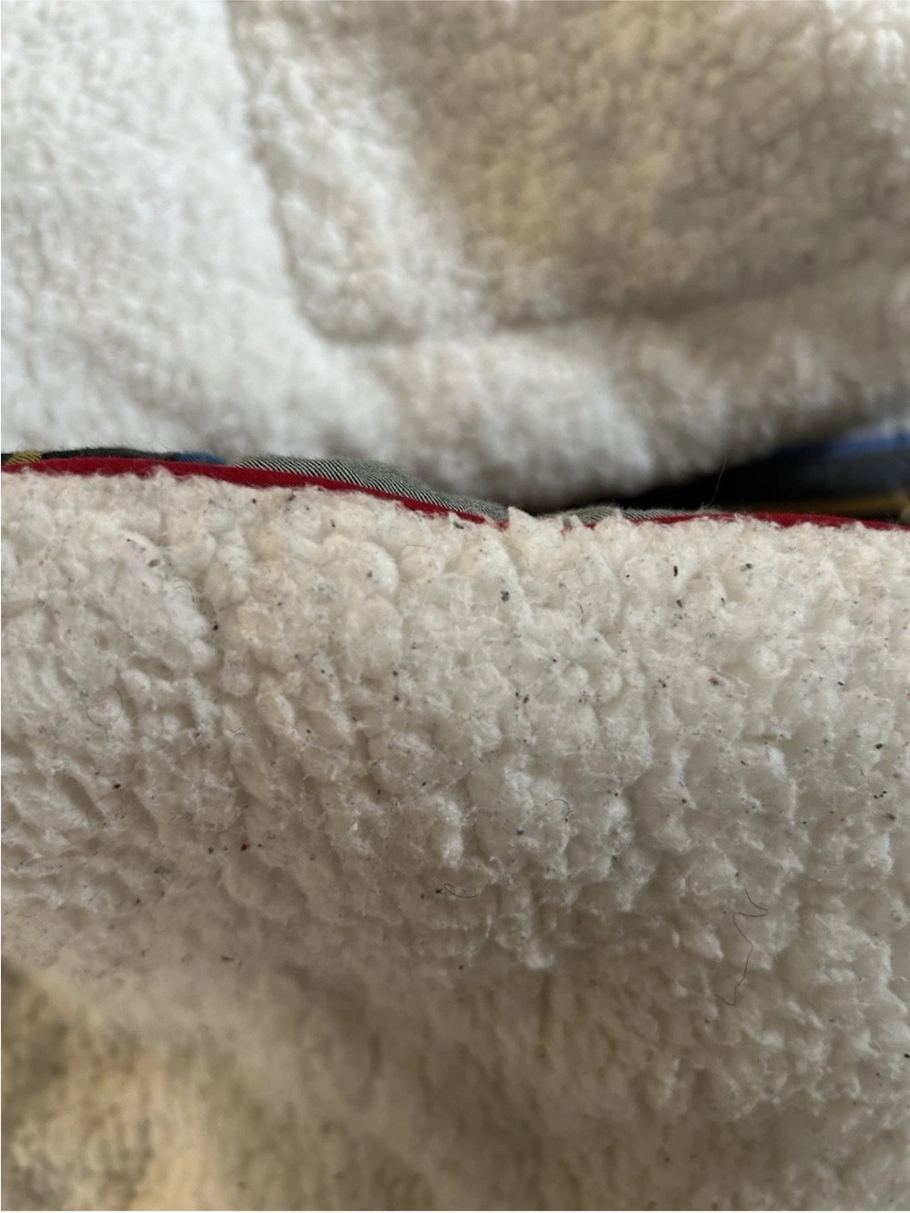 Pottery Barn Stewart Plaid King Comforter Sherpa Christmas Red Green - Picture 7 of 7
